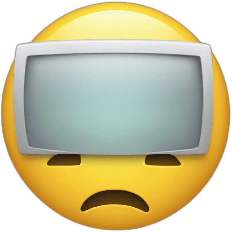 sad computer emoji