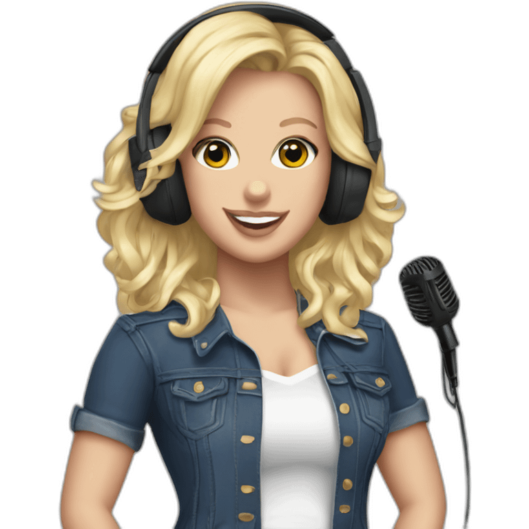 Britney Jean Spears with a headset mic emoji