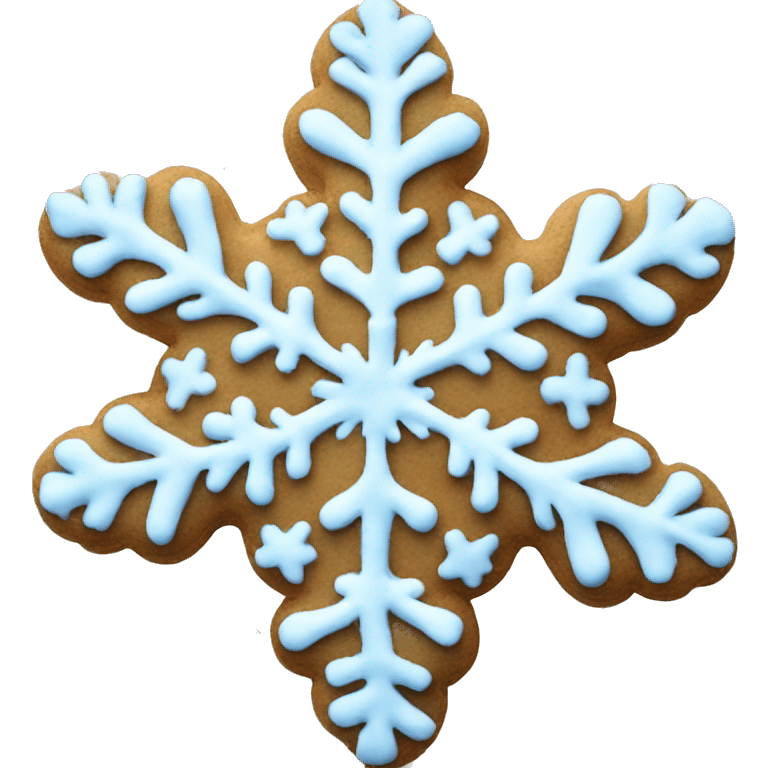 Snowflake cookie emoji