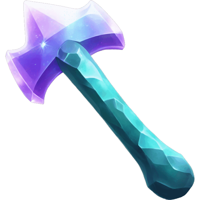 crystal geode axe emoji