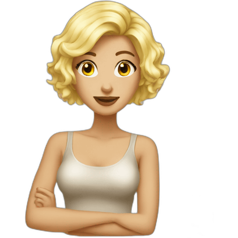 blonde hot girl emoji