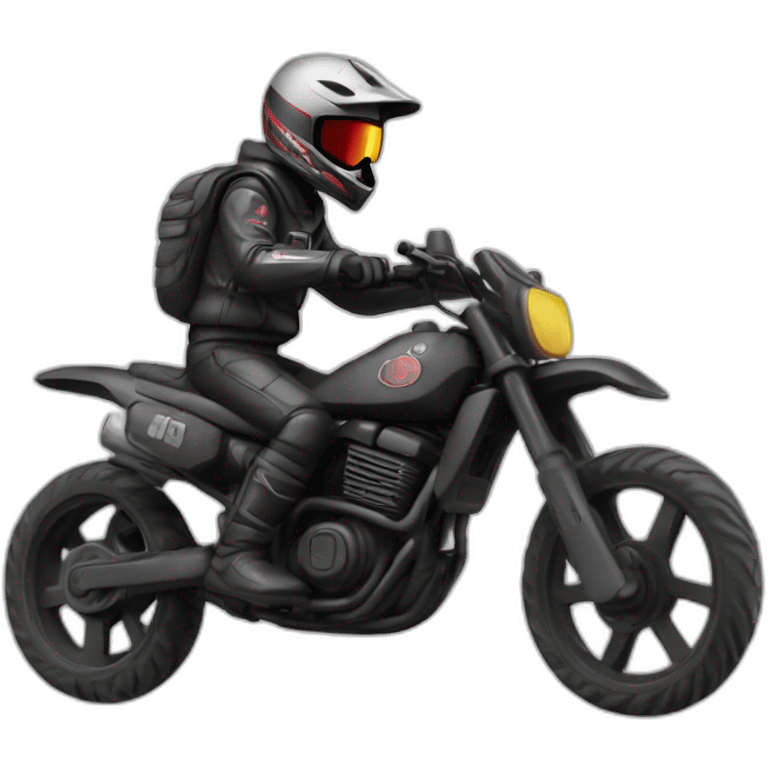 Raspoutine sur une moto cross emoji