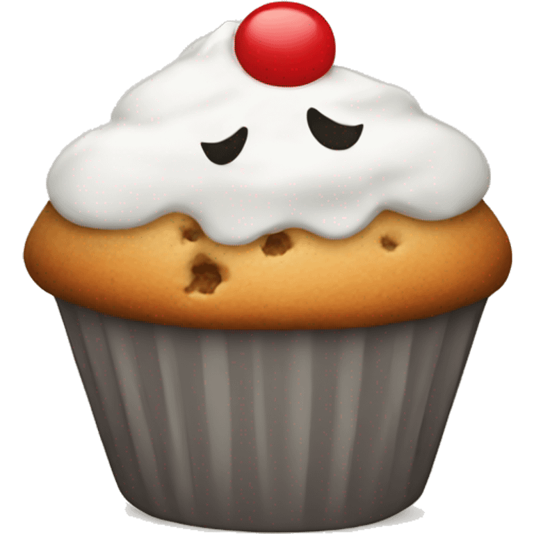 cute muffin white emoji