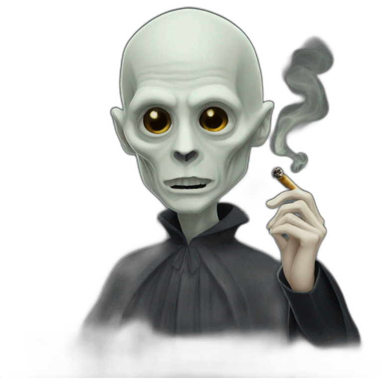 Lord Voldemort smoking j emoji