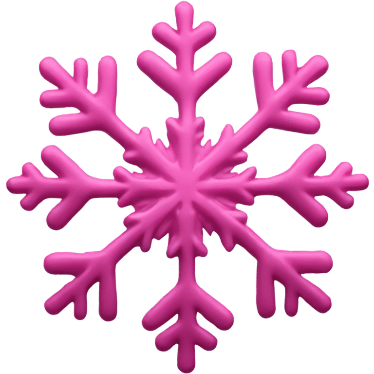 Pink snowflake emoji