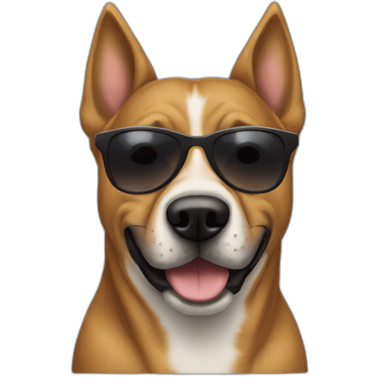 corso dog with sunglasses emoji