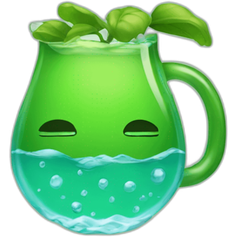 copo de água verde emoji