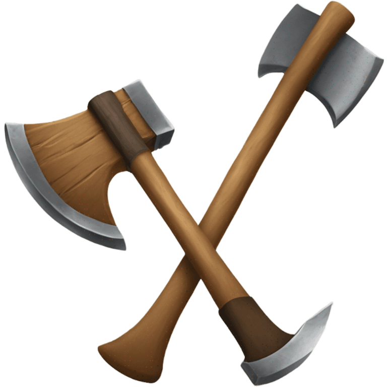 Axe and sledge emoji