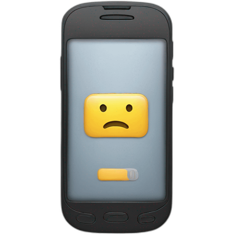 Mobile phone alert emoji