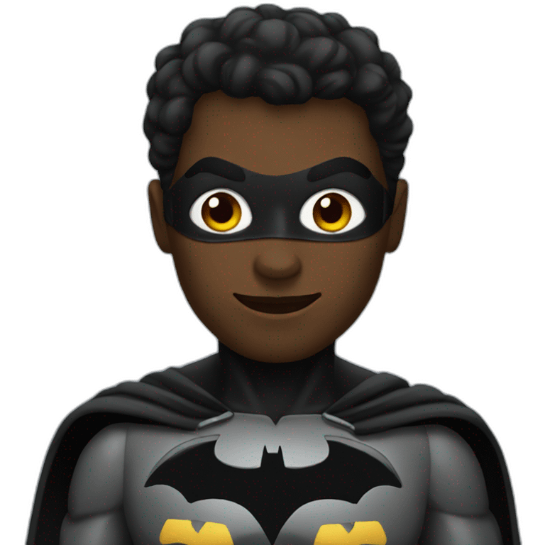 black batman emoji