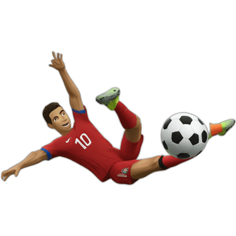 Cristano ronaldo bicycle kick emoji emoji