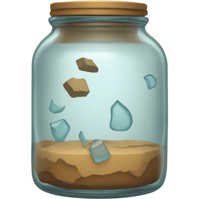 Cracked jar emoji