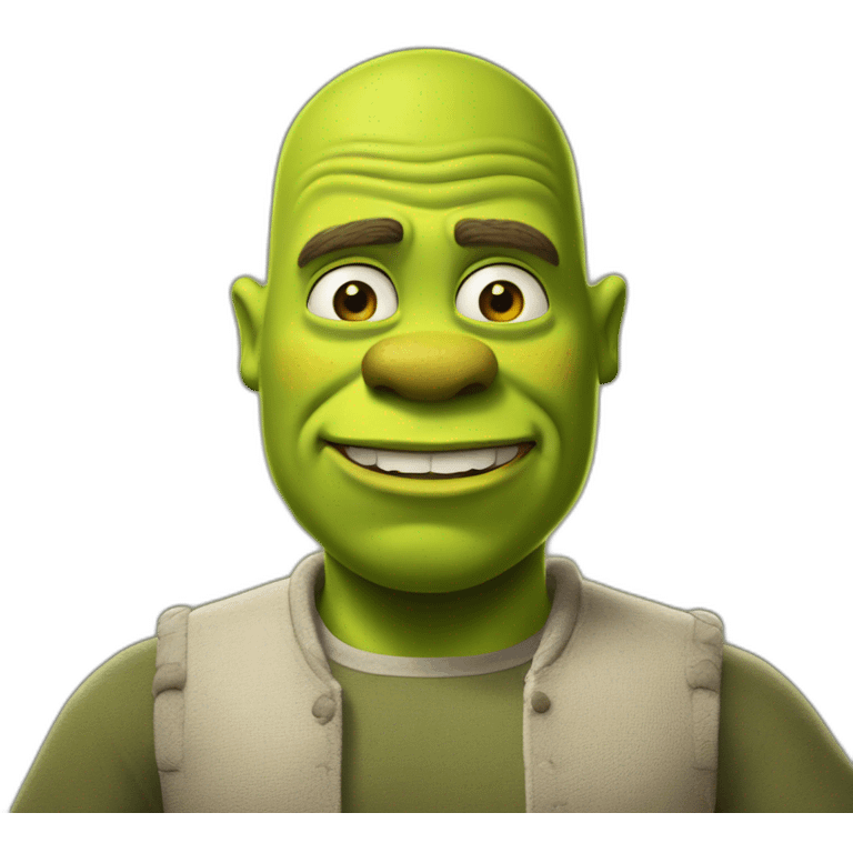 Shrek qui ressemble au simpson emoji