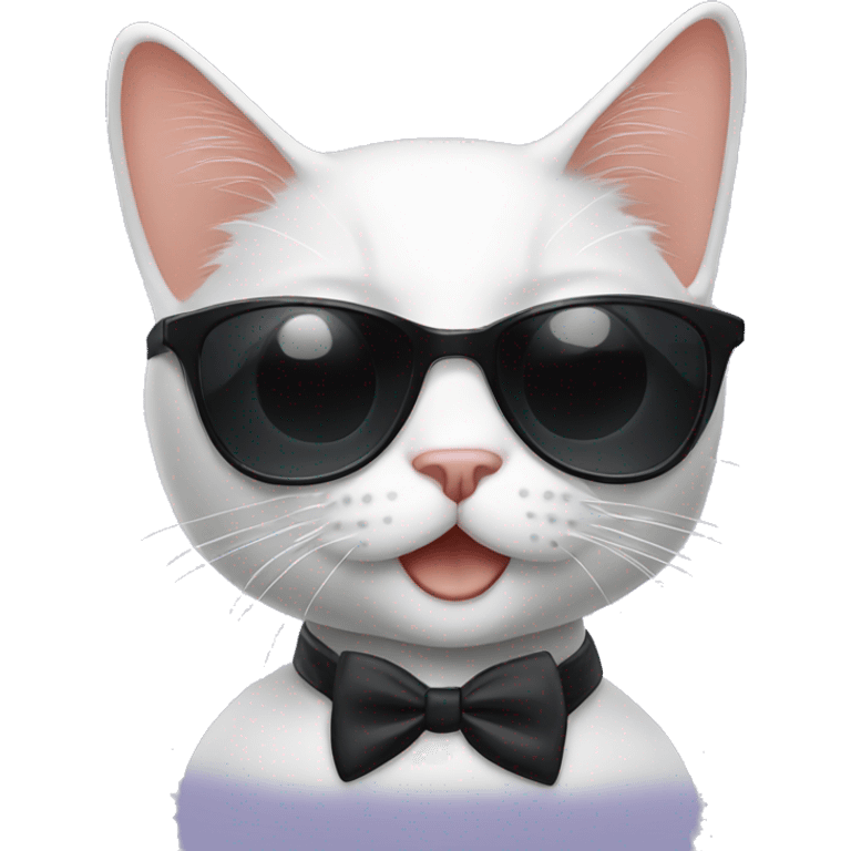 tux cat with sun glasses emoji