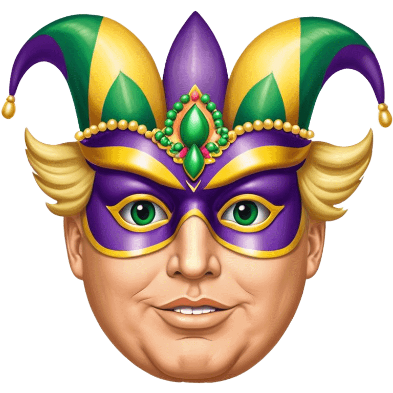 Donald trump at Mardi Gras  emoji