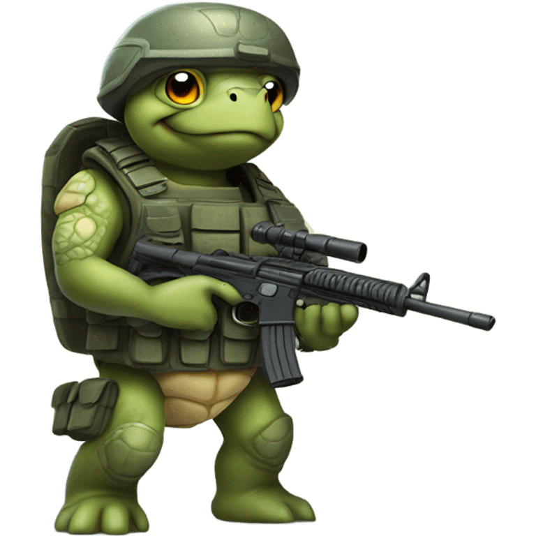 Turtle soldier emoji