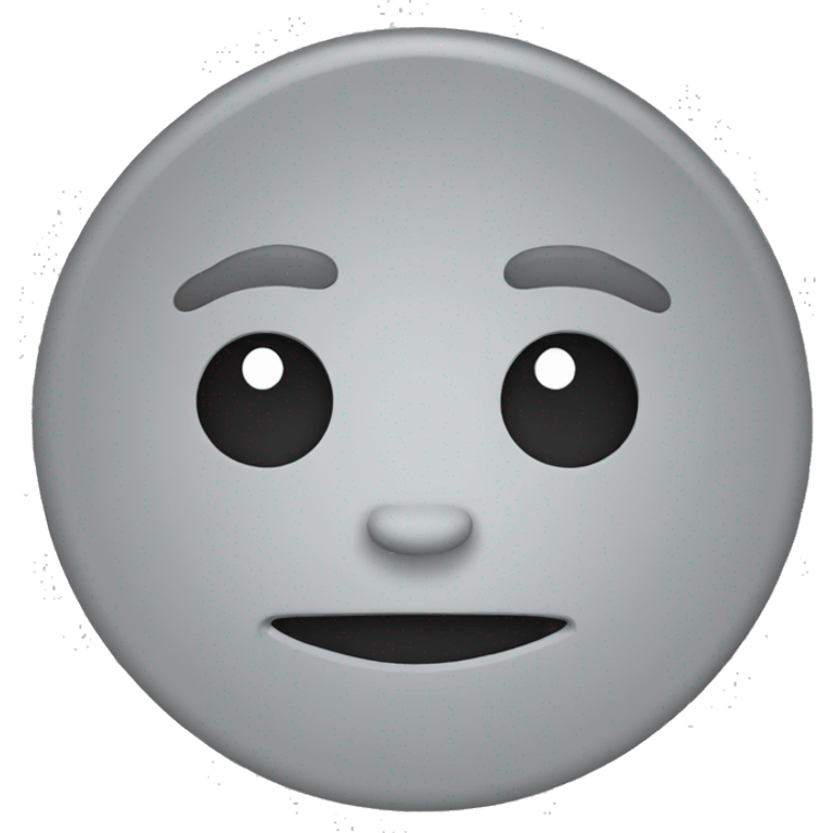 just a grey circle emoji