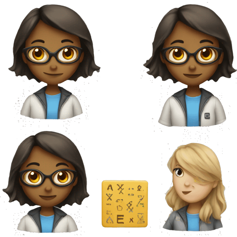 Math girl emoji