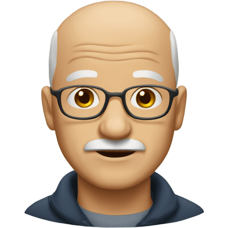 Bald old man emoji