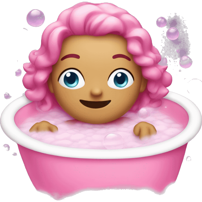 Pink bubble bath  emoji