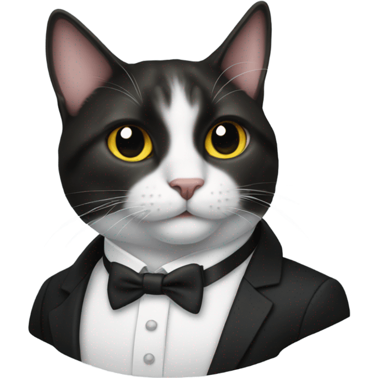 Cat in tuxedo  emoji