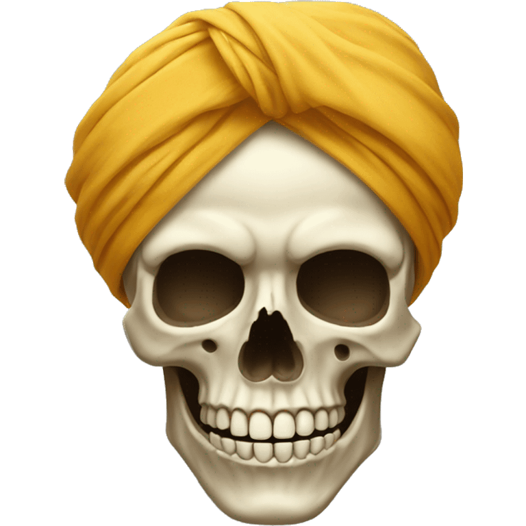 Skull with turban emoji