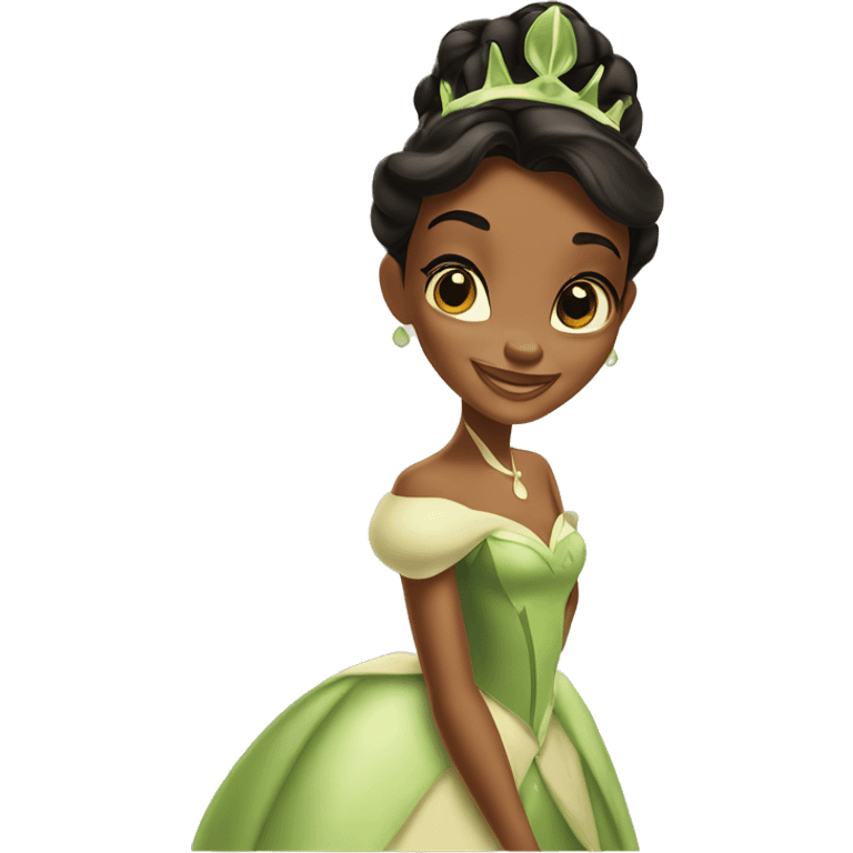 Princess Tiana from princess and the frog emoji