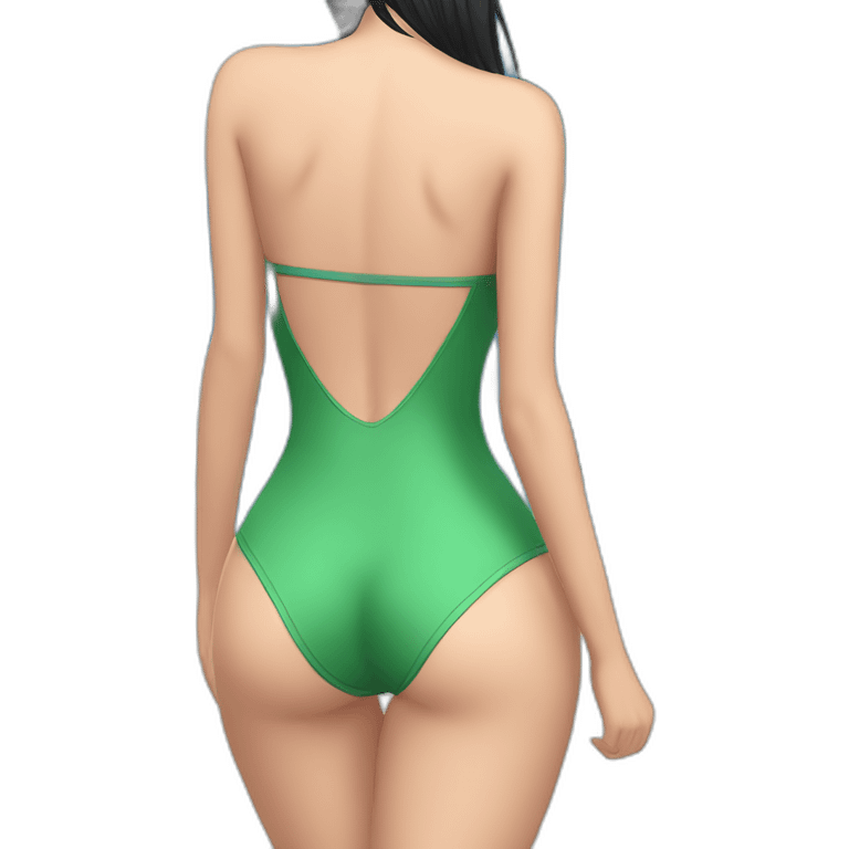 nico robin full body pawg small swimsuit from back emoji