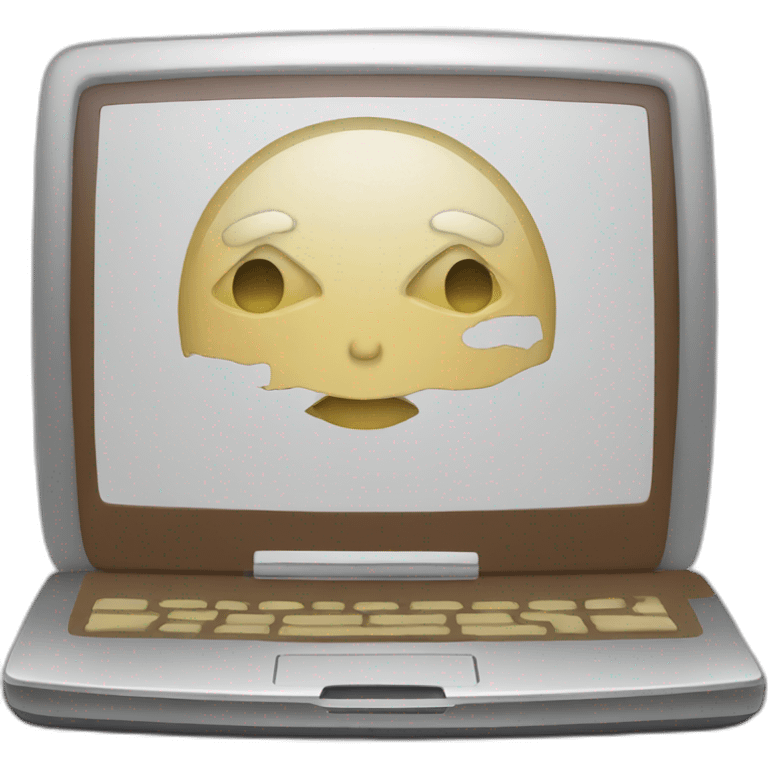 laptop with site emoji