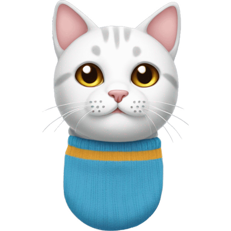 cat wearing socks  emoji