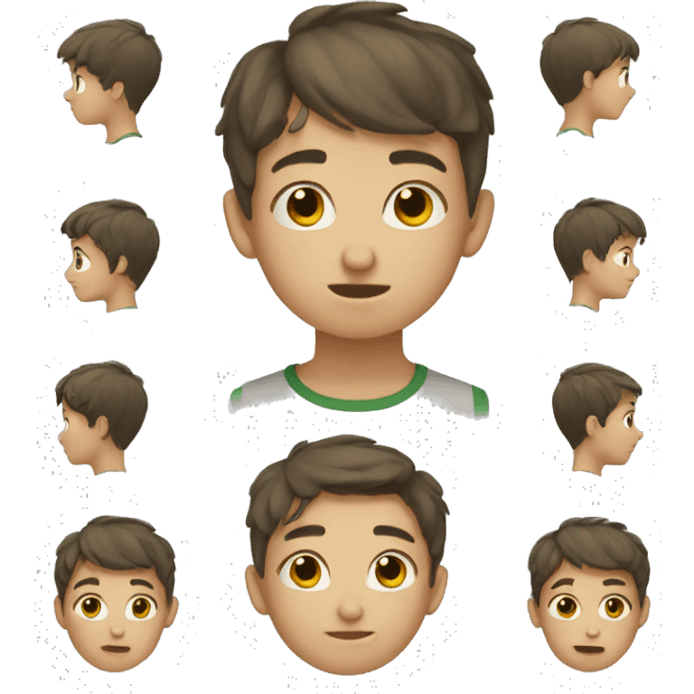 short hair boy emoji