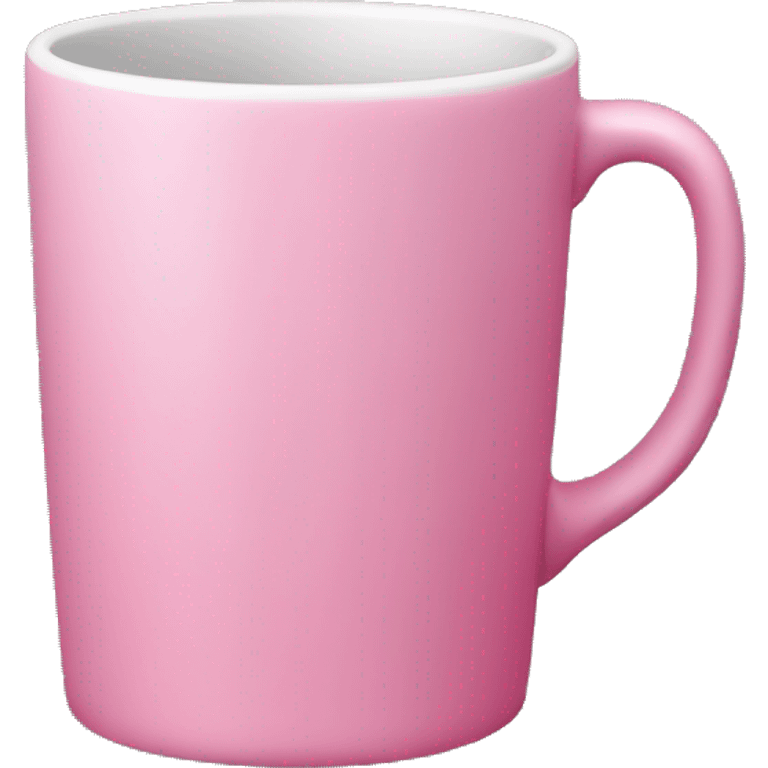 Pink mug without face emoji