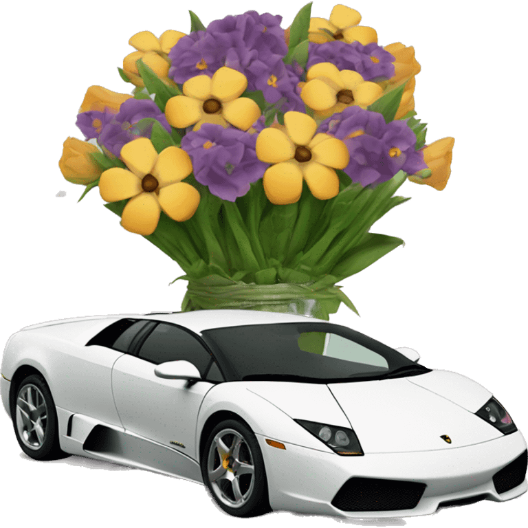 Murcielago con flores emoji