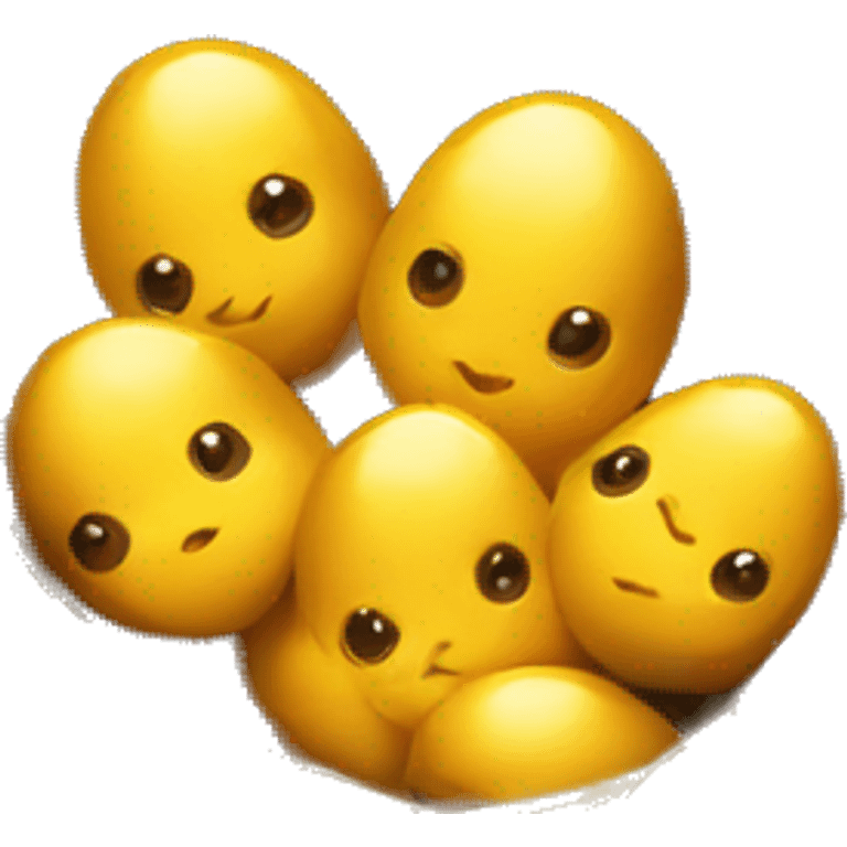 Golden birds nest emoji