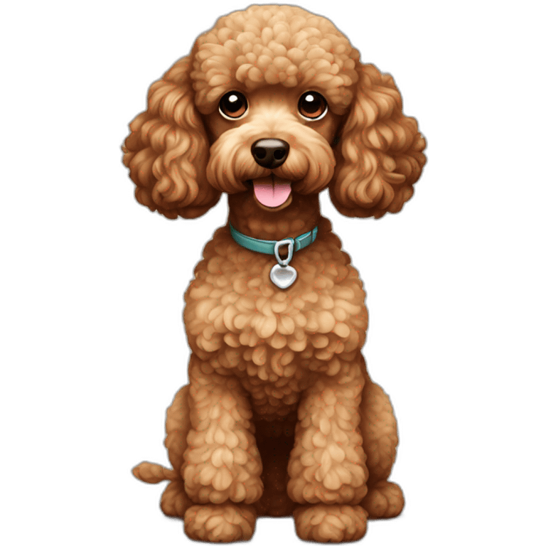 brown MINI poodle emoji