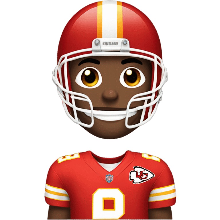 Josh in Chiefs jersey emoji