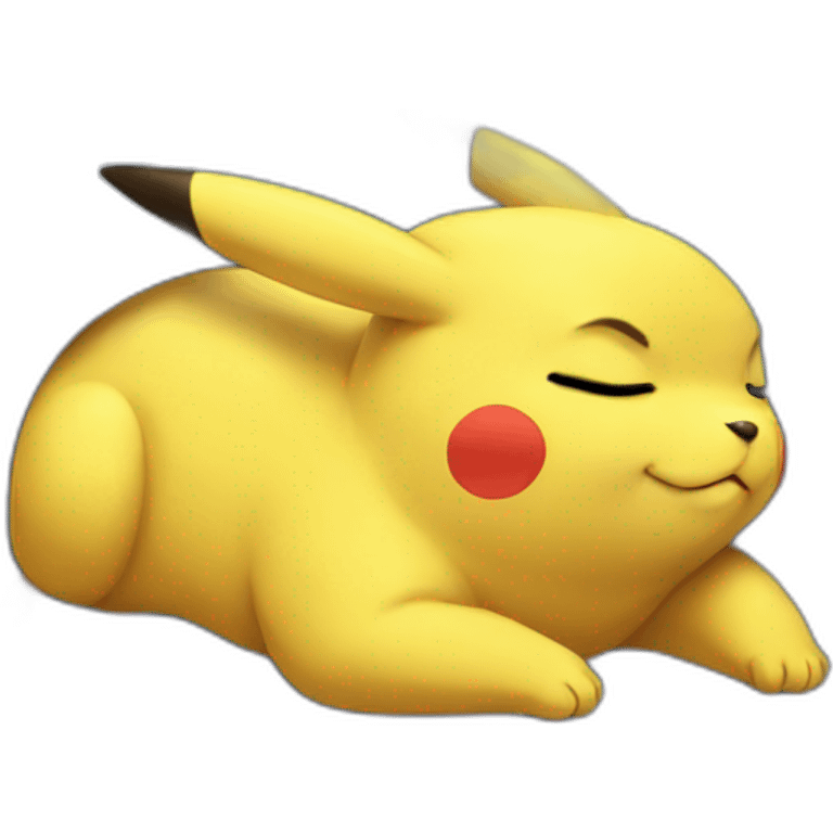 Pikachu sleeping emoji