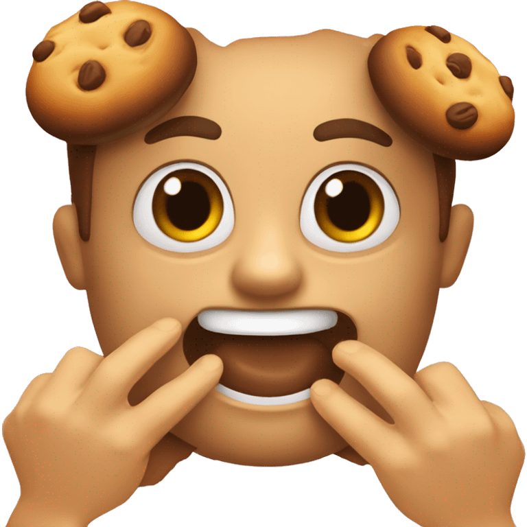 mano con biscochito emoji