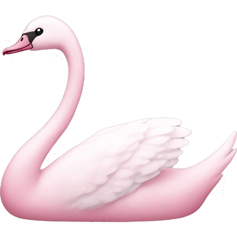 pastel pink swan emoji