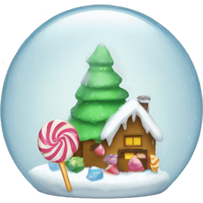 Candy snow globe  emoji