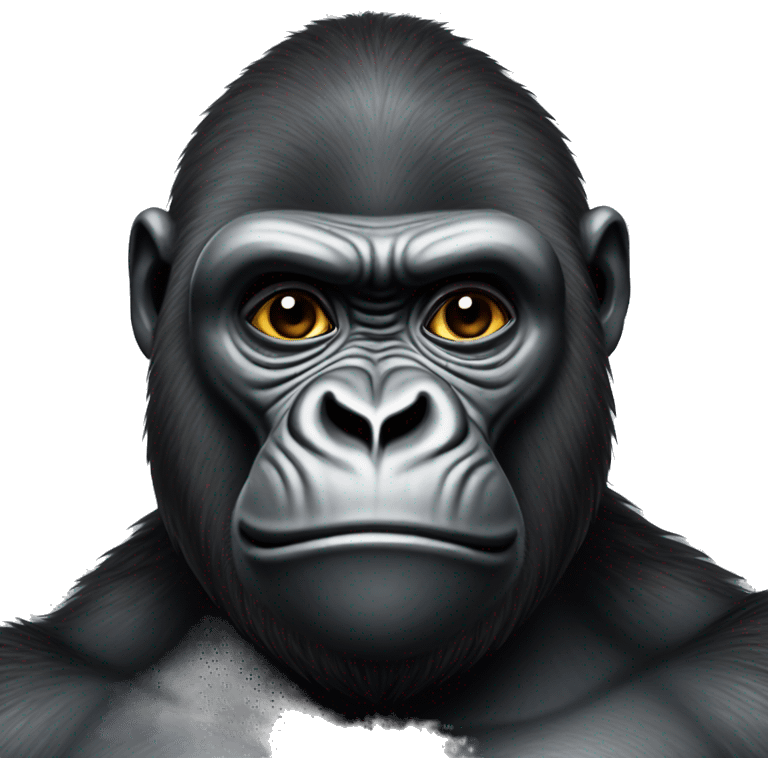 Naurava gorilla emoji