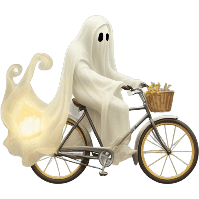 ghost on a bike emoji