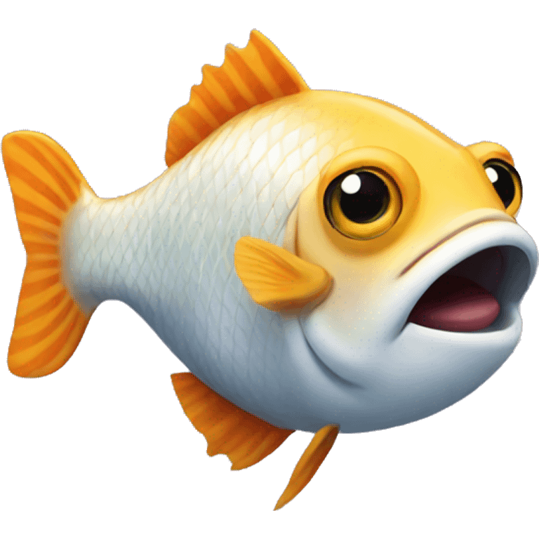 Fish with small head emoji