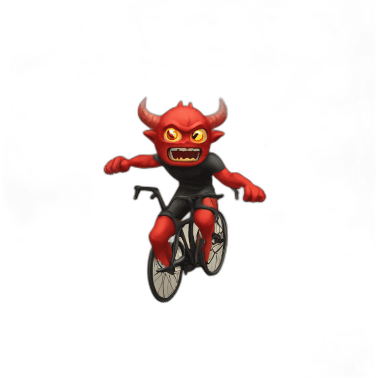 Demon cycling emoji