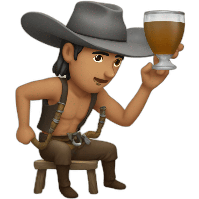 Gaucho drinking mate emoji