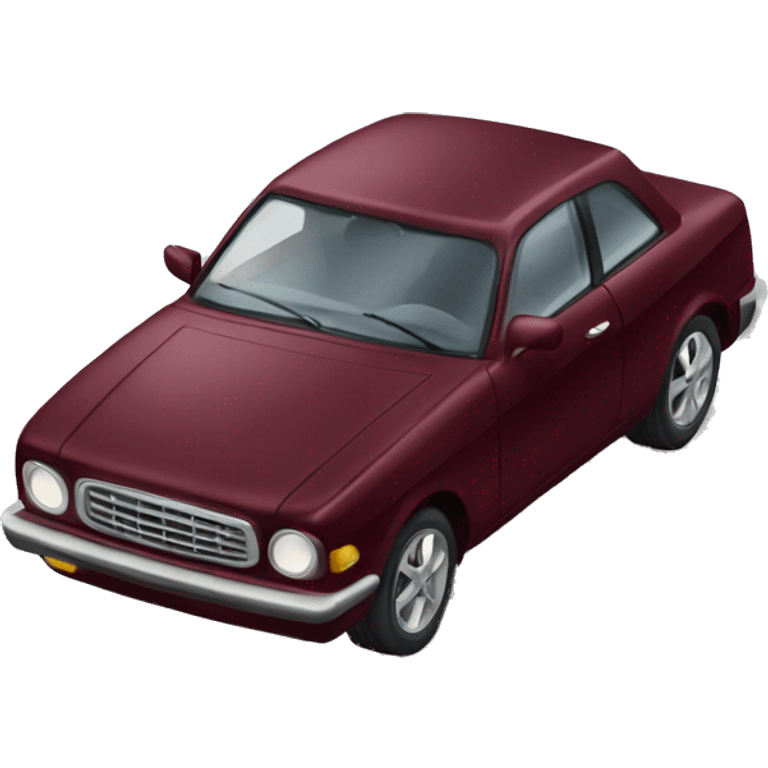 Elegant wine red car  emoji