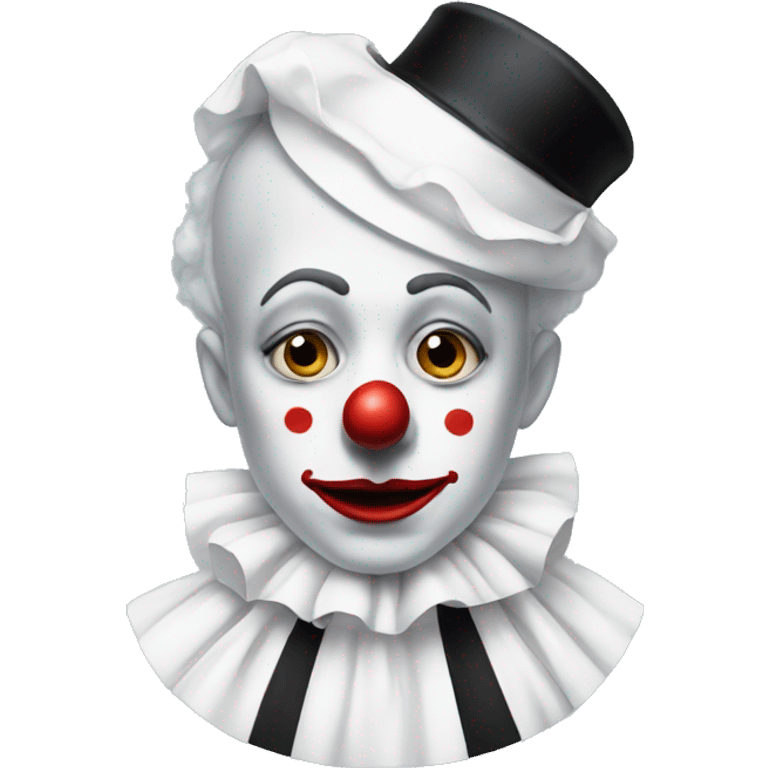 Sad clown Pierrot emoji