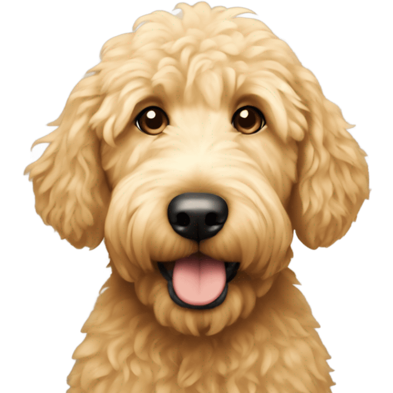 A golden doodle emoji