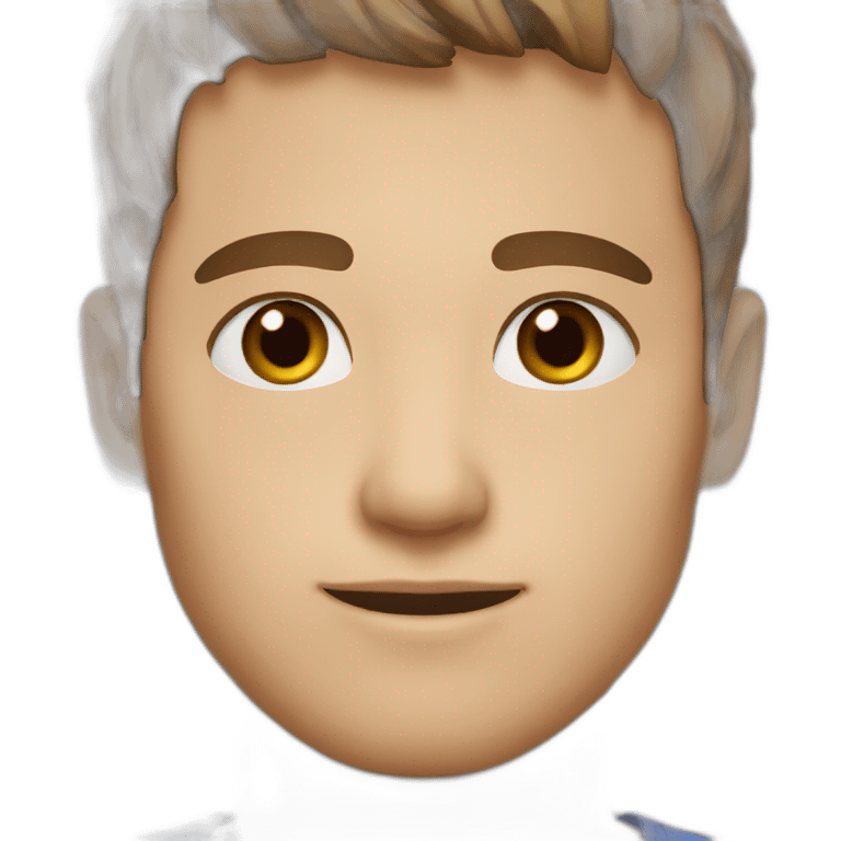 Man, 25, brown hair, brown eyes, short hair emoji