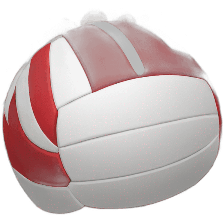 red volley ball emoji